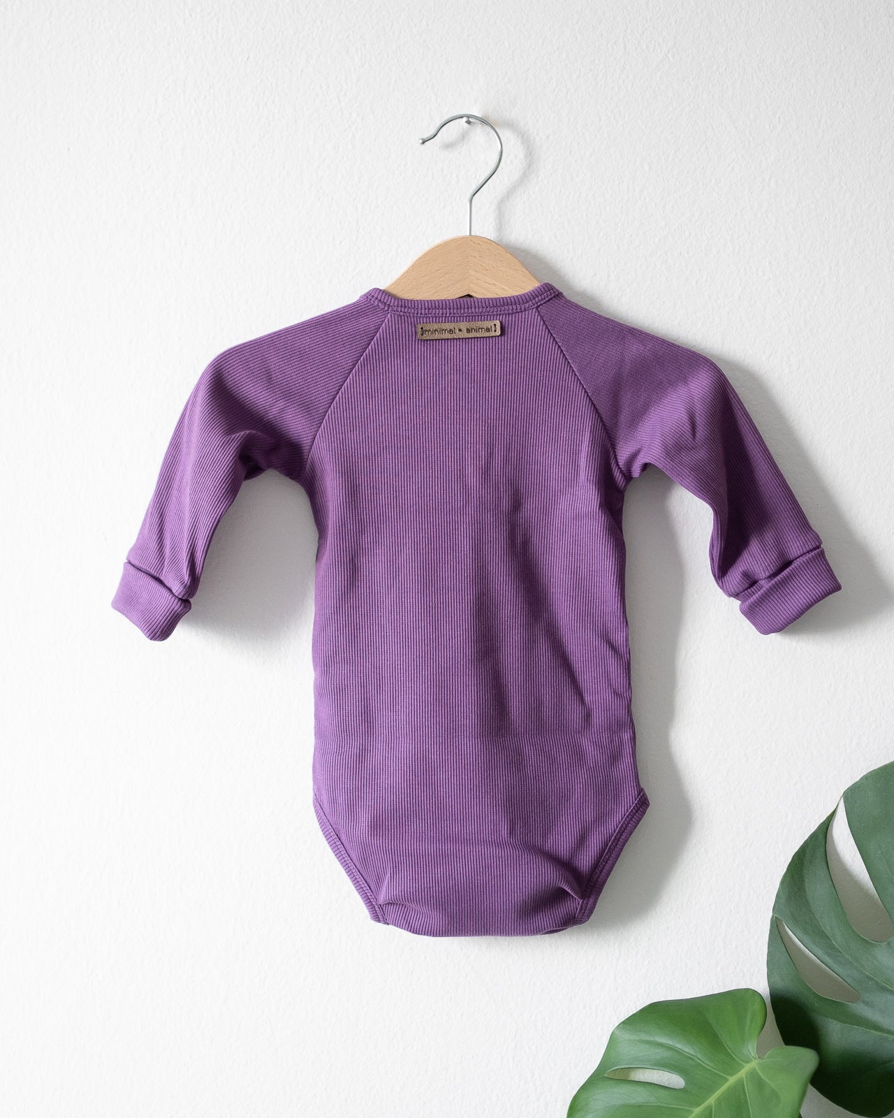 Baby body suit ・wrap adjustable fit・purple