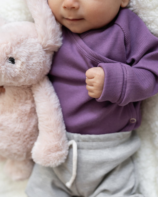 Baby body suit ・wrap adjustable fit・purple